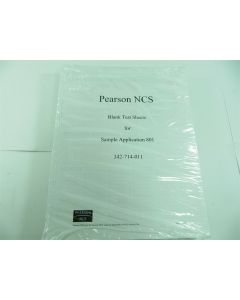 NCS PEARSON SAMPLE BLANK MCQ TEST SHEETS 342-714-011 OPTICAL MARK OPSCAN 8