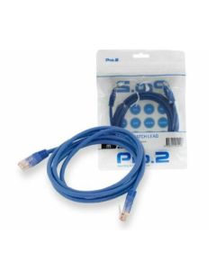 CAT5e RJ45 Network Cable Ethernet Patch 2m Blue CAT5 Pro2 AUSTEL Approved 5 Pack