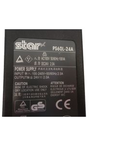 STAR PS60L-24A 24V 2.0A 2A Epson POS Printer Adapter Power Supply GENUINE