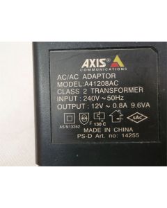 AXIS A41208AC 12V 0.8A 800mA GENUINE POWER ADAPTER SUPPLY CHARGER