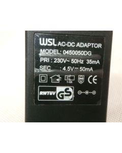 WSL 0450050DG 4.5V 50MA EU GENUINE AC POWER ADAPTER SUPPLY