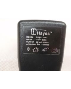 HAYES SB41-120AU 9V AC 800MA POWER ADAPTER for SMARTMODEM OPTIMA 288 MODEM AU