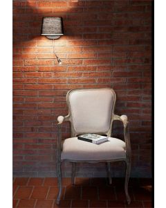 WALL LAMP READING LED LIGHT READER BEDROOM DESIGNER METAL TEXTILE E27 FARO 29951