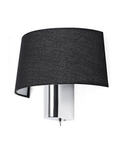 WALL LAMP CHROME NAVY DESIGNER E27 LIGHT FARO HOTEL 29945 MODERN TIME BEDROOM 