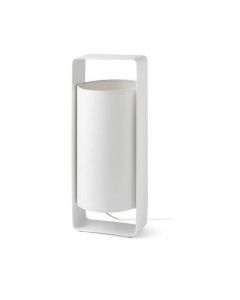 TABLE LAMP STEEL STUDY DESIGNER E27 LIGHT FARO LULA 28383 WHITE MODERN HOTEL