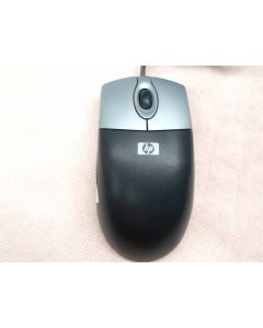 HP MO42KOA Mouse Optical PS2 PS/2 WIRED Corded Black Transparent RETRO