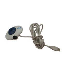 Intel CS110 Webcam PC Camera USB Digital Computer Vintage Retro White Blue