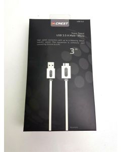 USB CABLE 3.0 MALE MICR GOLD PLATED PREMIUM 3M SUPER SPEED USB3.0 A-MALE-MICRO