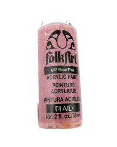 FolkArt Acrylic Paint 632 ROSE PINK 59ml Bottle Quality PLAID Made in USA