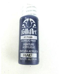 FolkArt Acrylic Paint 411 PURPLE 59ml Bottle Quality PLAID Made in USA