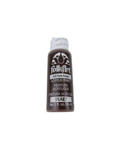 FolkArt Acrylic Paint 416 DARK BROWN Premium Bottle Art Craft USA