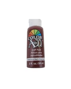 COLOR ALL 72356 BRICK RED ACRYLIC CRAFT PAINT Premium Bottle 59ml Art Craft