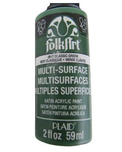 FOLKART 2917 CLASSIC GREEN MULTI-SURFACE Acrylic Paint Bottle Art Craft USA