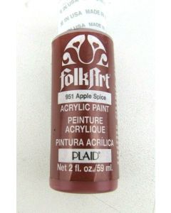 FolkArt Acrylic Paint 951 APPLE SPICE MATTE 59ml Bottle Quality PLAID Made USA