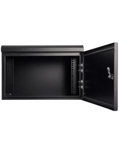 4RU 19" DATA RACK WALL MOUNTED SERVER CABINET 600X300 IP66 BLACK IP ENCLOSURES