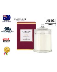 Glasshouse Scented Candle 350g PARIS VIOLET & PATCHOULI LIMITED EDITION FREEPOST