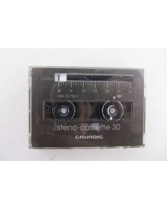 Grundig Steno Cassette Single Tape 30 Minute StenoTape Professional DIN 32750 T