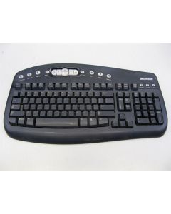 MICROSOFT WIRELESS MULTIMEDIA KEYBOARD 1.1 WUR0313 RETRO VINTAGE COMPUTING