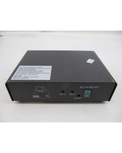 KVM Switch Mini Small PS/2 VGA PS2 2-Port Desktop Unit NO CABLES Retro