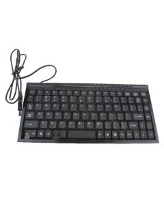 COMPACT USB KEYBOARD MOUSE BLACK CORDED WIRED RETRO Vintage