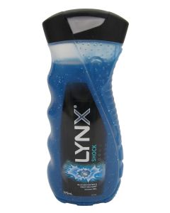 LYNX SHOCK SHOWER GEL 375ML GLACIER WATER & DEEP SEA MINT Discontinued Rare