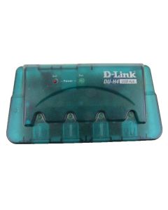 D-Link Powered USB 2.0 4-Port Hub Dock Mini Small Portable DUB-H4/N Vintage