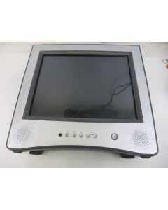 NEXIO LCD MONITOR 17" 12V STEREO SPEAKERS SILVER BLACK VGA USB STAND NI0170 TFT