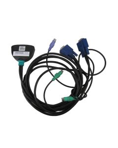 KVM switch PS/2 Black Box External 2-Port Cable ServSwitch Micro PC KV401A