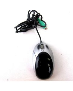 LYNX Wired Mouse Corded Optical Silver PS2 2 Button Scroll Wheel M8P Black