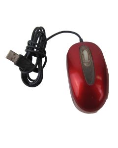 ROCK USB Optical Mouse Wired Corded Scroll Wheel Genuine Red MSZ-3DOPUPPR