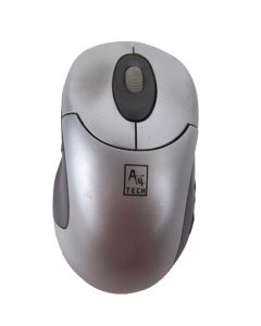A4TECH WIRELESS BALL MOUSE CORDLESS Silver Black RFSOP-48 Retro NO RECEIVER