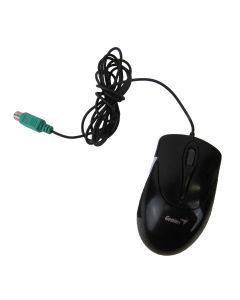 GENIUS Wired Mouse Corded Optical Black PS2 2 Button Scroll Wheel GM-050017