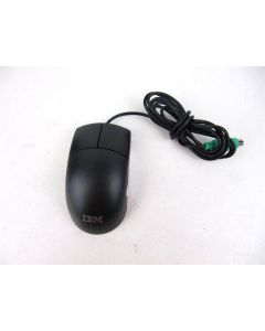 IBM MU29JA MOUSE PS2 PS/2 TRACKBALL TRACK BALL TWO BUTTON BLACK VINTAGE RETRO