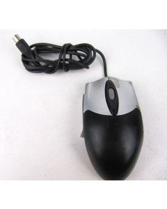 Wired Mouse PS/2 Corded Black Track Ball PS2 2 Button Scroll Wheel UM1018 RETRO