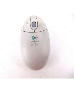 LOGITECH WIRELESS MOUSE ONLY TRACBKALL No Receiver 2 BUTTON SCROLL WHEEL BEIGE