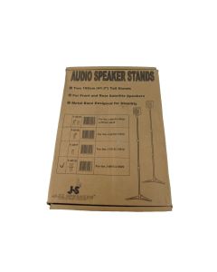 Pair Rear Speaker Stands Adjustable Surround Mount Floor METAL 105CM Tall