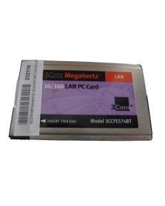 3Com PCMCIA Card PC Megahertz 10/100 LAN CardBus 3CCFE574BT Vintage Retro