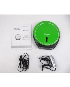 Base CD Player Portable Silver Green CD830 Battery Operated Vintage Retro RARE