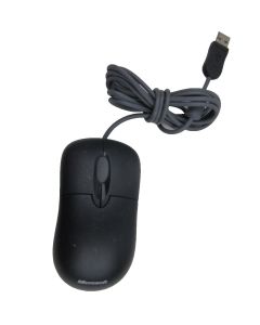 MICROSOFT X800898 USB MOUSE WIRED SCROLL WHEEL CABLE OPTICAL BLACK Basic
