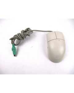 IBM 10L6144 M-SAU-BM6 Mouse PS2 PS/2 TRACKBALL WIRED Corded VINTAGE RETRO Beige