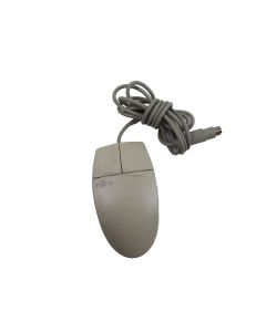 FUJITSU PS2 MOUSE PS/2 TRACKBALL 2 BUTTON WIRED CORDED TRACK BALL BEIGE M-S34