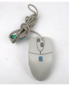 A4Tech Mouse Wired Corded PS/2 PS2 Scroll Wheel Trackball Beige WWW-23 Retro