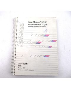 NETCOMM MODEM 1234E SMARTMODEM SERIAL E-SERIES MANUAL USER GUIDE Vintage Retro