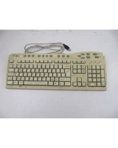 IPEX USB KEYBOARD BEIGE MULTIMEDIA KEYS QWERTY STANDARD RETRO VINTAGE