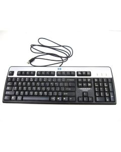 HP KEYBOARD USB Wired Black QWERTY English SK-2885 Silver
