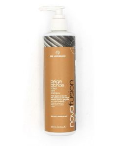 DE LORENZO NOVA FUSION BEIGE BLONDE COLOUR CARE SHAMPOO WHITE GREY HAIR 250ML