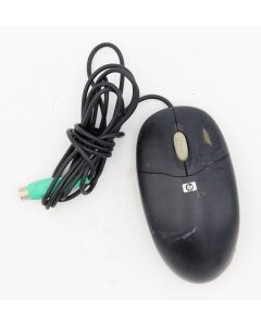 HP PS2 Mouse PS/2 Trackball Track Ball Wired Scroll Wheel Black M-SBN96 Vintage