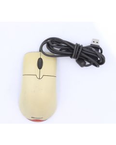 MICROSOFT OPTICAL USB MOUSE MICE WIRED WHITE BLACK SCROLL WHEEL 2 BUTTON 1.1A