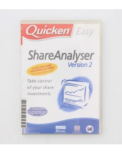 QUICKEN EASY SHAREANALYSER VERSION 2 STOCK MARKET STOCK MANAGER SOFTWARE Retro