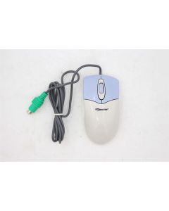 Maxxtro Mouse Wired Corded PS/2 PS2 Trackball Beige HTM-80W 3DTECH HMS-2000
